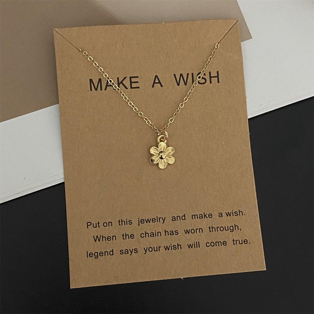 Moon Star Pendant Necklace for Girl Women Golden Color Various Design Link Chain Choker Necklace Gift for Friend Fashion Collar