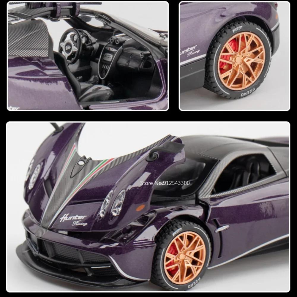 1:22 Rolls Royce Phantom Pagani Huayra Car Model Toy Diecast Metal Sound Light Pull Back Miniature Supercar Boys Birthday Gifts
