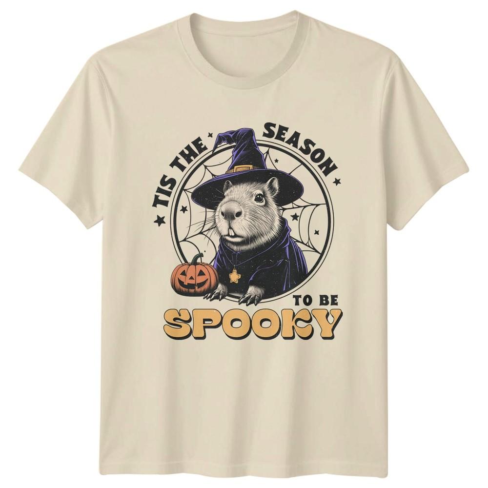 Tis The Season To Be Spooky TShirt Halloween Capybara Gift For Him And Her