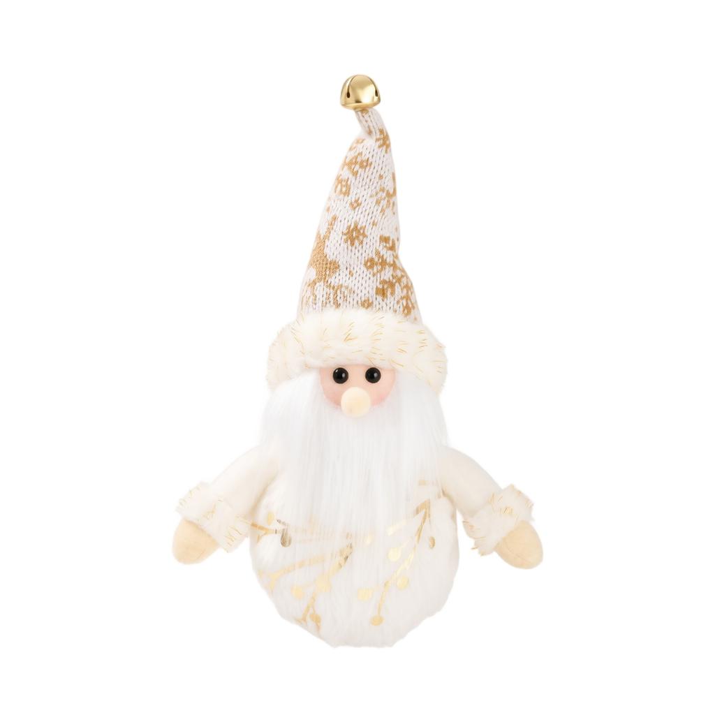 Snowman Santa Christmas Night Light Glowing Plush Decoration for Desktop Window Holiday Festive