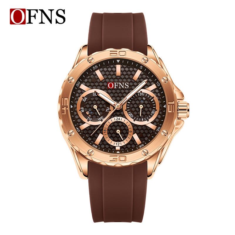 OFNS Creative Hollow Alloy Quartz Waterproof Sports Watch for Students
