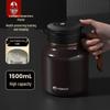 TOMIC Smart Temp Display Insulated Teapot with Titanium Tea Infuser