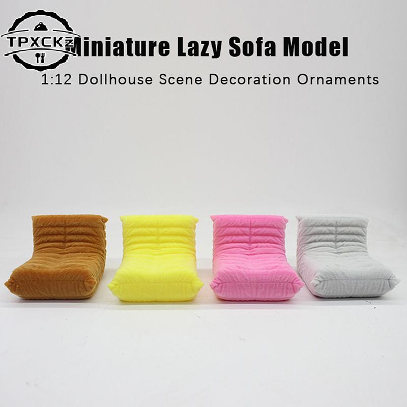 1:12 Puppenhaus Miniatur Sofa Faules Sofa Sitzsack Sofa Heimmöbel Modell Dekoration Szene Ornamente Puppenhaus Zubehör