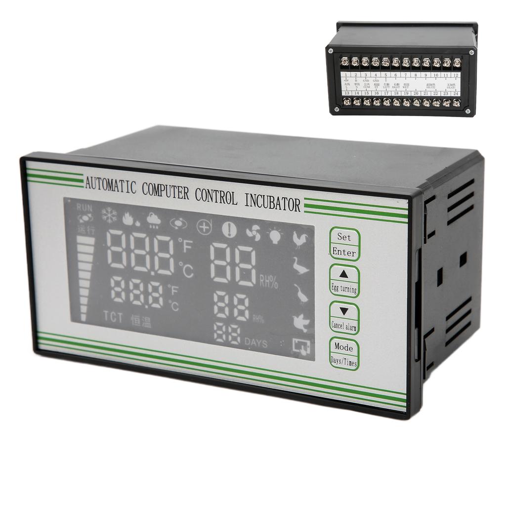 Controler de temperatură pentru incubator de ouă Mașină pentru incubator de ouă cu sondă cu senzor de temperatură umiditate