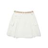 MALBON GOLF Cargo Pocket A-Line Skirt Ivory (Woman)