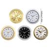 Decorative Round Clock Insert with Roman Numerals Miniature Clock Fit Up Watch Dials Replacement for Art and Crafts