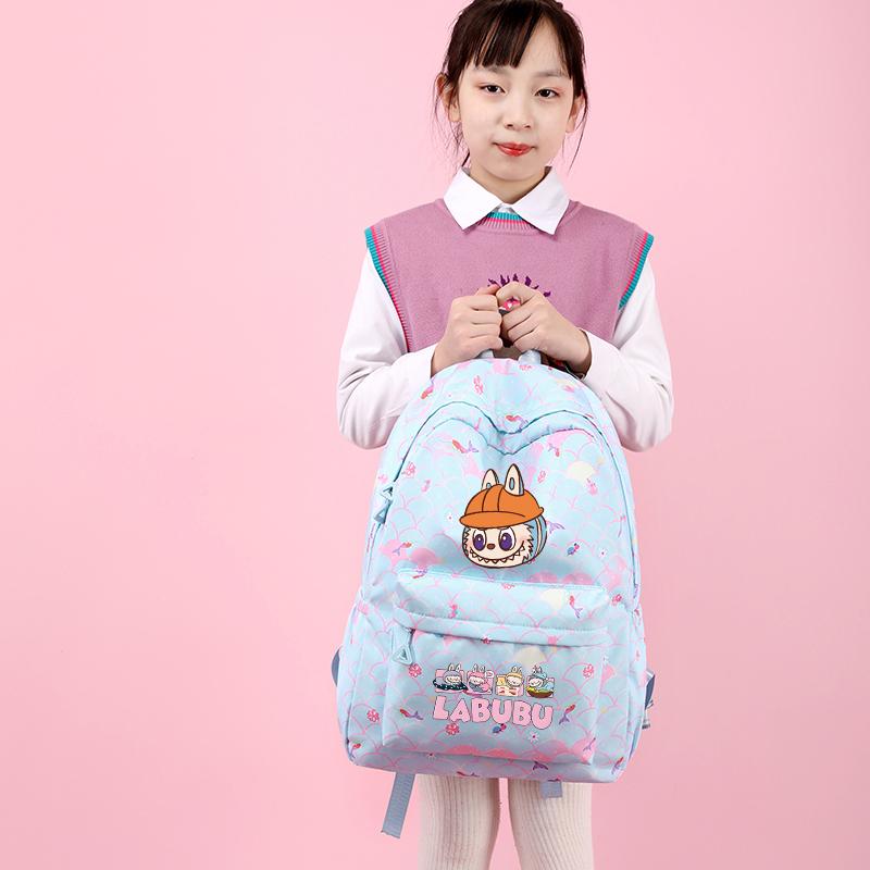 3Pcs/set Backpack for Girl School Teen Student Knapsack Women Rucksack with Lunch Bags Pencil Bag Fish Scale Style Bags
