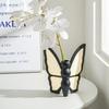 Creative Vintage Black & White Ceramic Butterfly Tissue Box Room Coffee Table Ornament Extractable Tissue Box Butterfly Vase