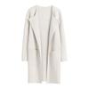 Cappotto da Donna Lunghezza Media Autunno Inverno Colletto Revers Elegante Tinta Unita Tasca Maniche Lunghe Casual Largo Spesso Caldo Giacca Capispalla da Donna
