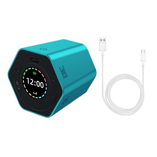 

Портативный таймер Pomodoro, шестигранный перекидной таймер, двойной режим времени, производительность, куб, беззвучный режим, регулируемый звуковой сигнал для работы, учебы, управления офисными задачами синий