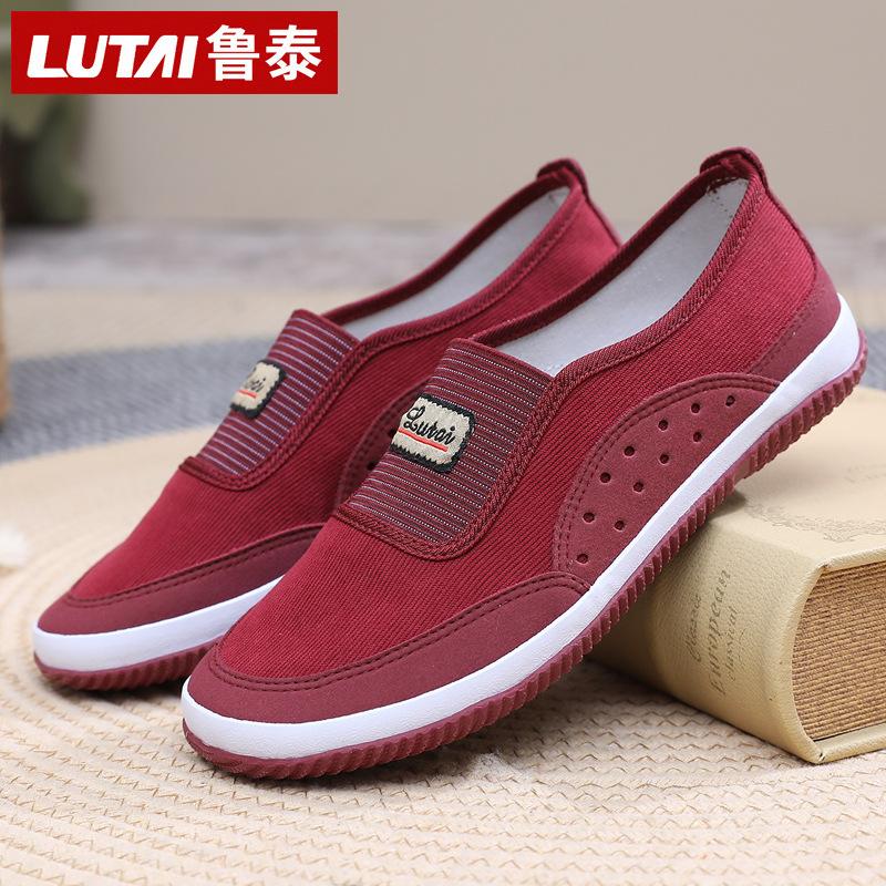 Spring and Autumn work shoes, labor shoes, mother shoes, walking shoes, work shoes, light and breathable, wear-resistant, ultra-light soft cloth shoes