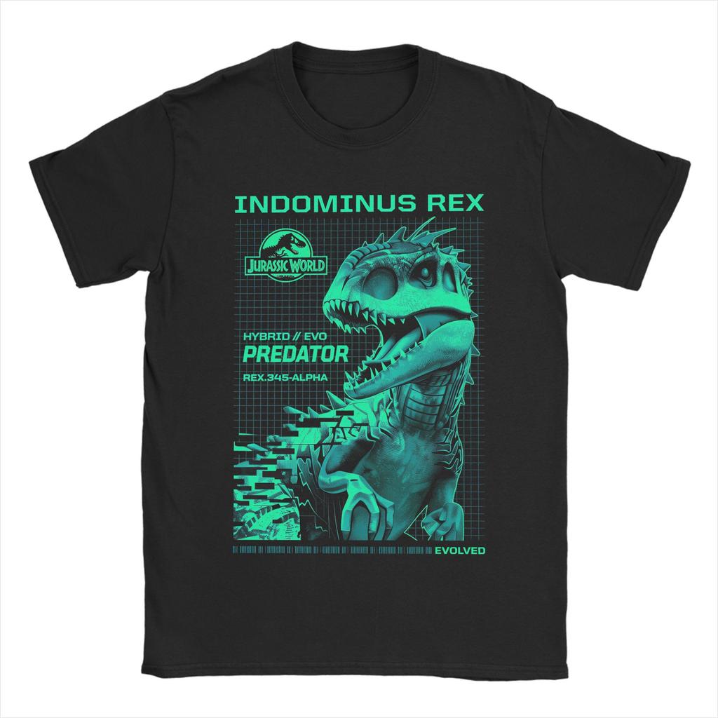 Men T-Shirt Jurassics World Novelty Cotton Tees Short Sleeve  T Shirts Round Neck Clothing Graphic Printed