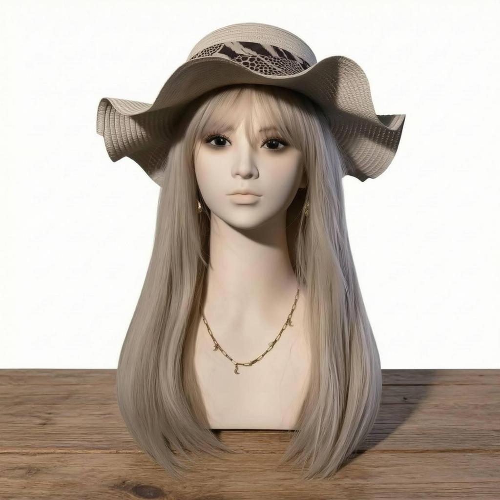 Mannequin Head Bust SkinToneToned Female Smooth Finished