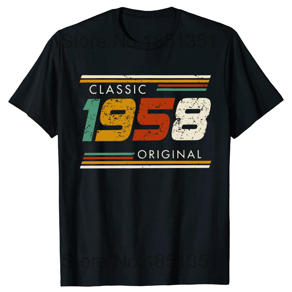 Novelty Awesome Made In 1958 T Shirts Graphic Cotton Streetwear Short Sleeve Birthday Gifts Summer Style T-shirt Mens Clothing