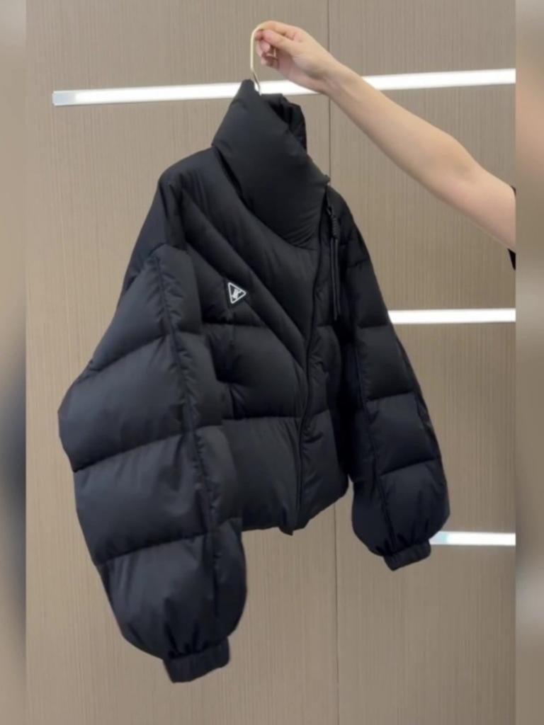 Women's Cotton Jacket Winter Short Length Korean Style Personalized Irregular Cotton Coat Fashion Thick Warm Loose Casual Coat