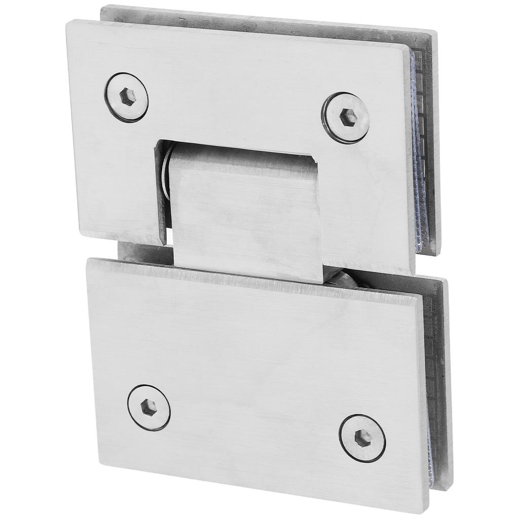 Strong Stainless Steel Glass Door Hinge for Shower Stall Heavy Duty Hardware Easy to Install Fits Glass Doors Secure Stable