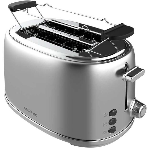 Тостер Cecotec 03206 Toast&Taste 1000 Retro Double inox