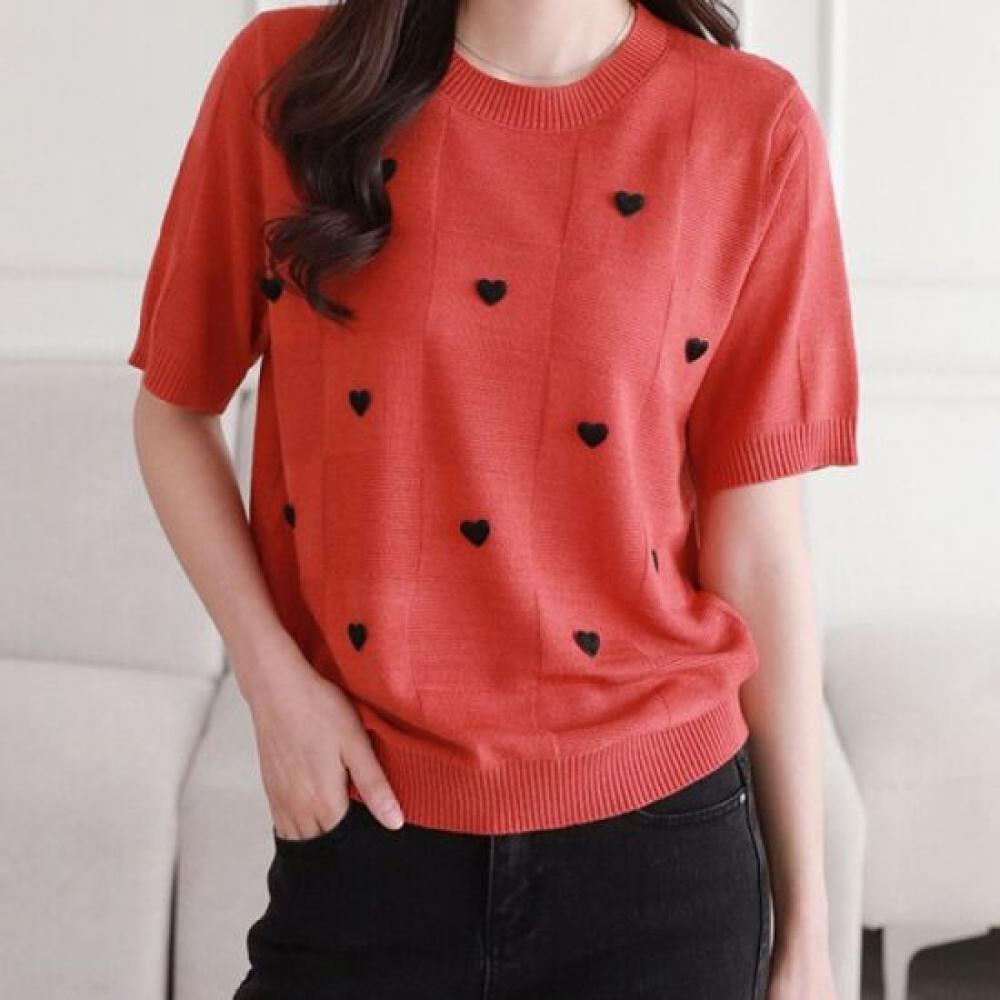 From Heart Jacquard Knit
