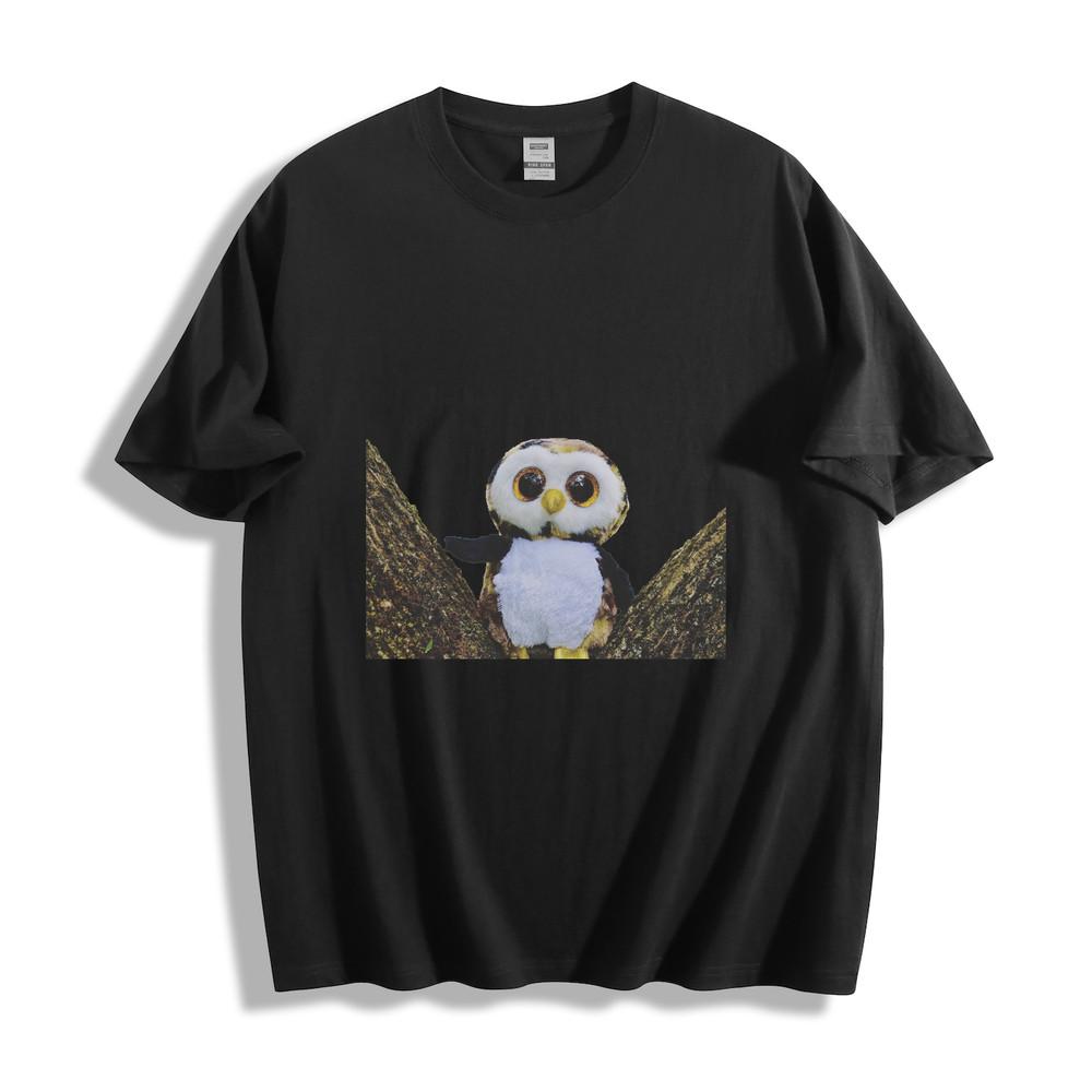 Plush Owl Toy Graphic T-Shirt