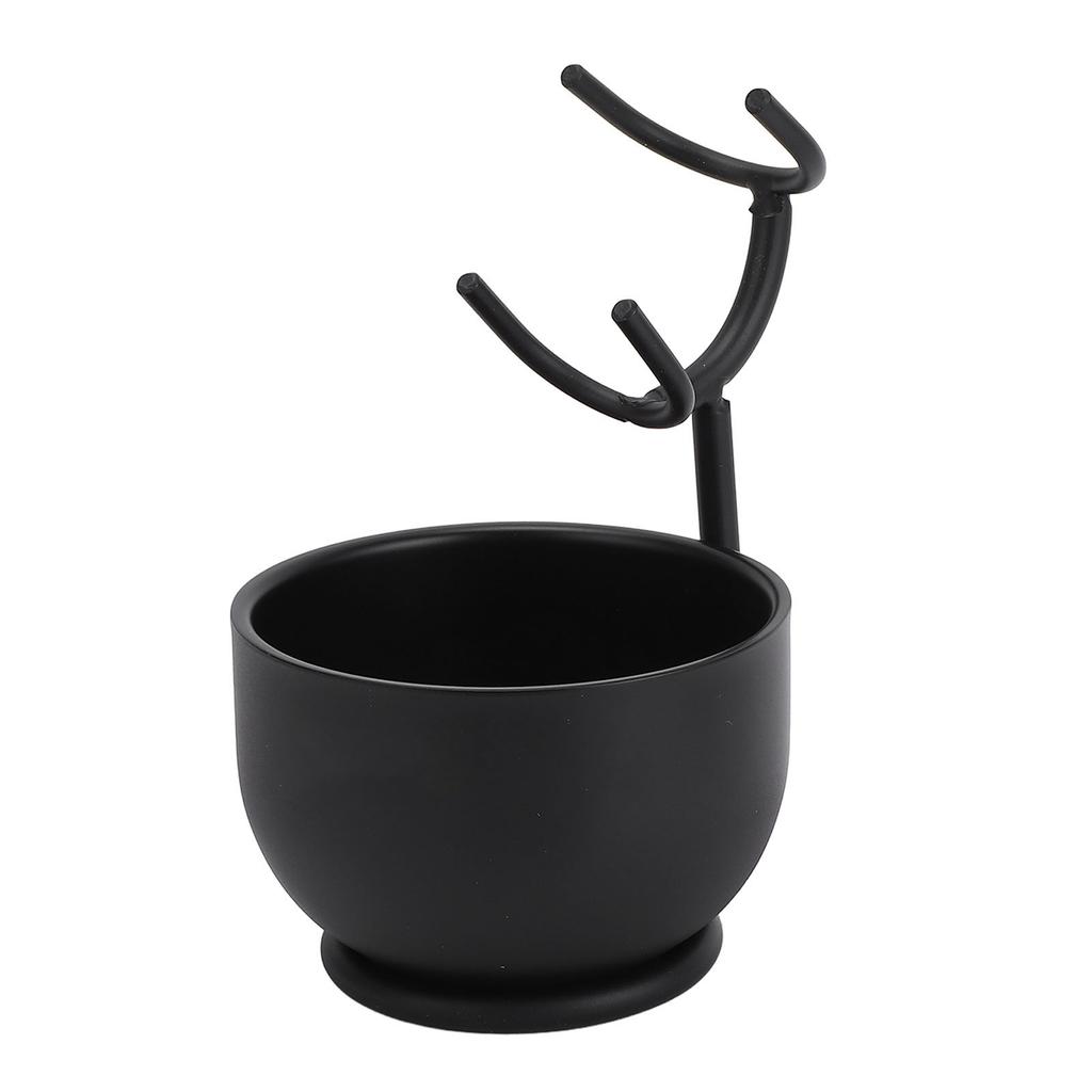 Rasierpinselständer mit Schüssel Herren Bart Rasierwerkzeug Pinselhalter Set Pflegeset Rack