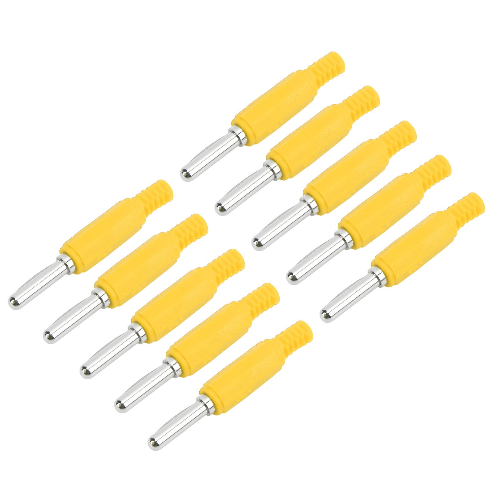 

10 шт. J.10023 4 мм штекер типа «банан» Профессиональный латунный 4 мм штекер типа «банан» для аксессуаров безопасности Зеленый жёлтый