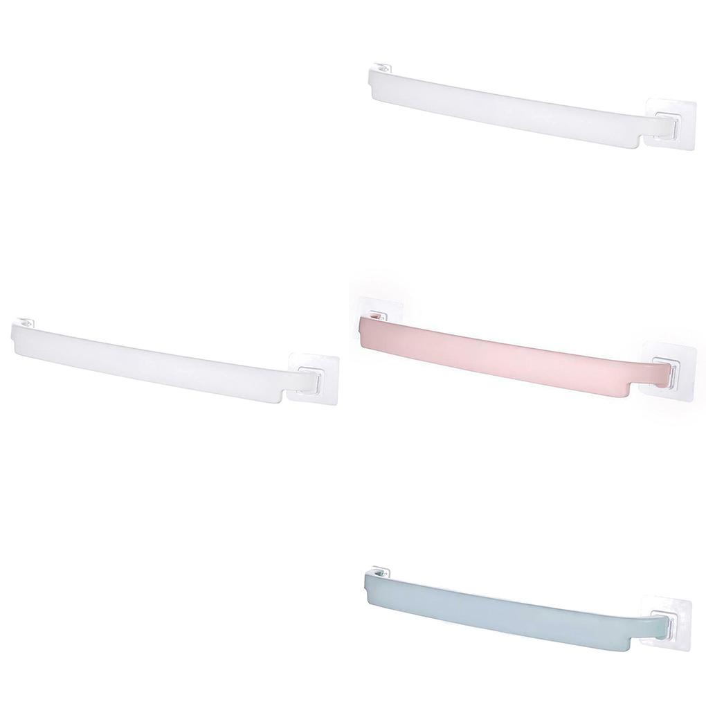Self-adhesive Bathroom Single Towel Bar NO Drilling On Walls Plastic Kitchen Towel Hanging Rack Holder