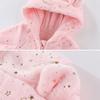 Infant Baby Winter Warm Romper Hooded Bodysuit