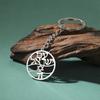 Hebrew Letter Pendant Blessing Jewish Hexagram Keyring Titanium Steel Hexagram Keychain Fashion Accessory for Bag Key