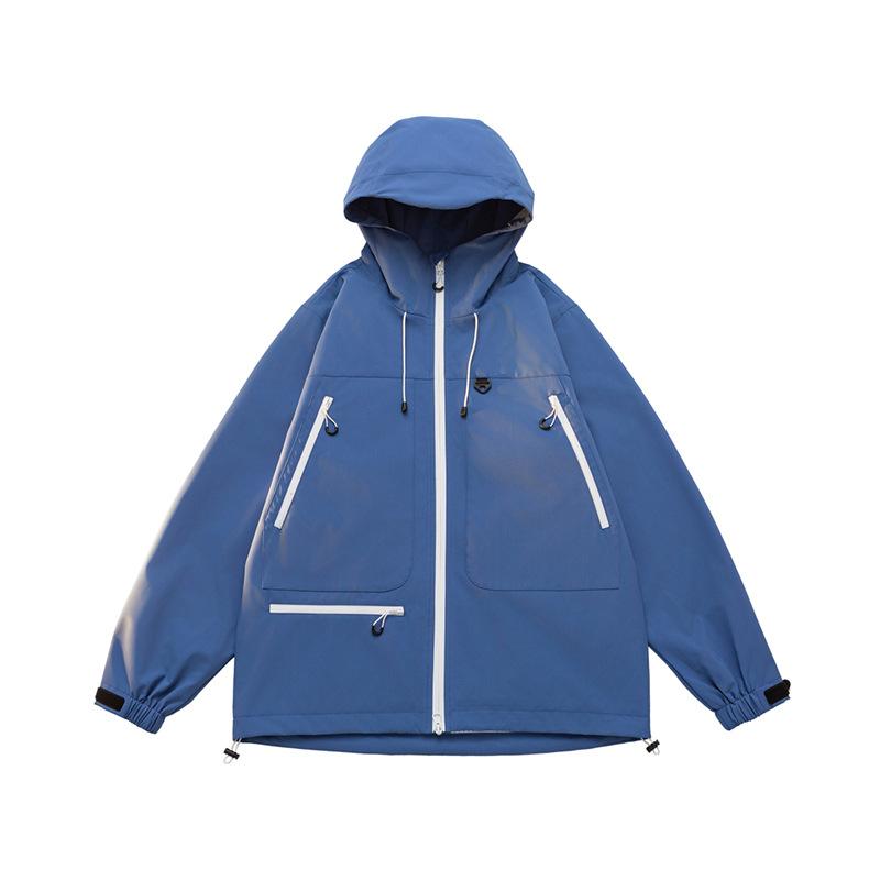 Jackets for Men and Women In Spring and Autumn Versatile Dopamine Couple Solid Color Jacket for Men