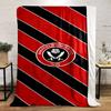 Sheffield United FC Designed Flannel Blanket for Bedroom, Living Room, Sofa, and Nap