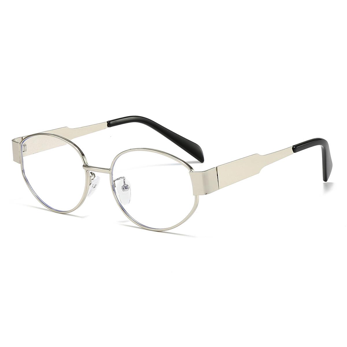 

Metal Frame Fashion Oval Reading Glasses Women Men Luxury Brand Presbyopia Eyeglasses Small Frame Luxury Brand Computer Eyewear 0 серебряный
