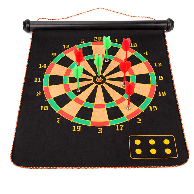 Children's Safety Double-Sided Magnetic Dartboard Set for Home Use