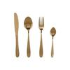 Gold-plated Stainless Steel Cutlery Set - Home ESPRIT - 16 Pieces - Multicoloured - 0.4 X 2 X 22.5 Cm