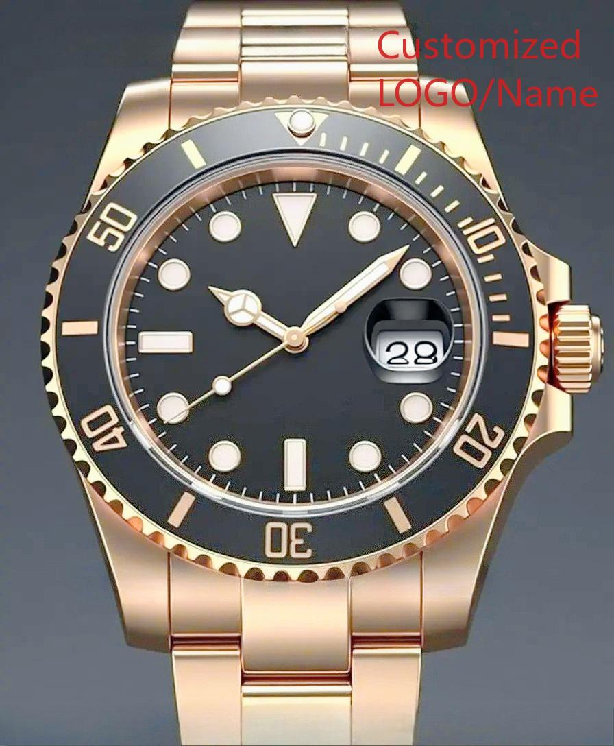 A11 Store Customized Watch 41mm Sport Men s Automatic Mechanical Watch 904L Stainless Steel Black Blue Ceramic