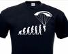 Fashion Black T Shirt Skate T Shirt Evolution Clothes Skydiver Base Jump Para Plane Airplane Hip Hop Tee Shirt Streetwear
