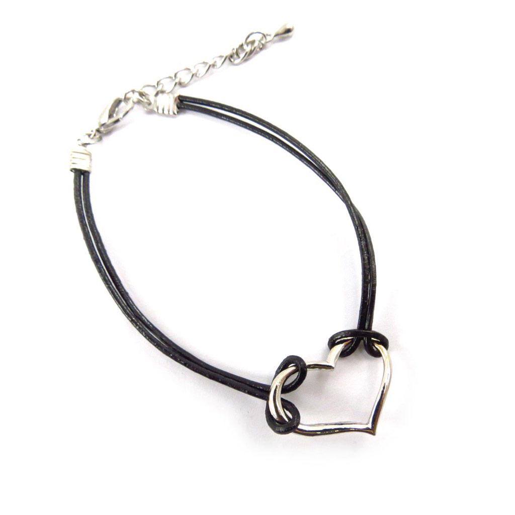 Les Trésors De Lily [J6327] - Fantazyjna bransoletka 'Love' czarna