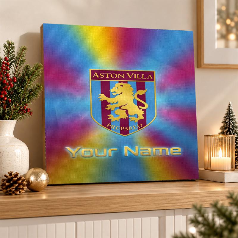 Aston Villa Custom Name Text 5D Diamond Painting Kit DIY Full Drill Diamond Art Decoration
