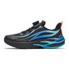 Anta Chaussures de sport basses tendance pour enfants, légères, absorbant les chocs, style flamme, Baskets pour homme, Noir Bleu 312515517-4