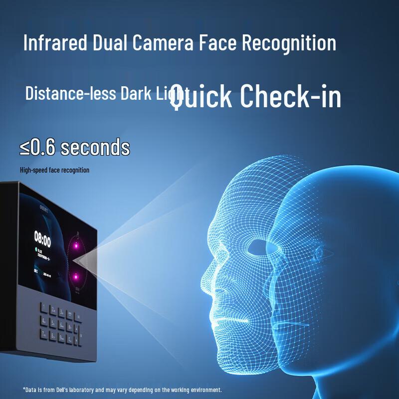 Deli AH11 Biometric Time & Attendance System CN plug (adapter included)