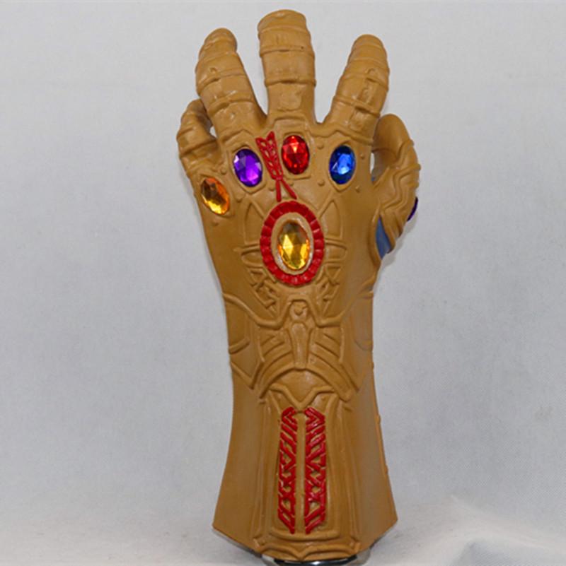Marvel Avengers 4 Infinity Gauntlet: Premium Glowing Latex Thanos Gauntlet