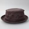 Reck Hatter Cotton Twill Pork Pie Size Twill Suitable for and All Seasons Men's Hat, L, RH-320, Brown, Spring, Summer, Fall,