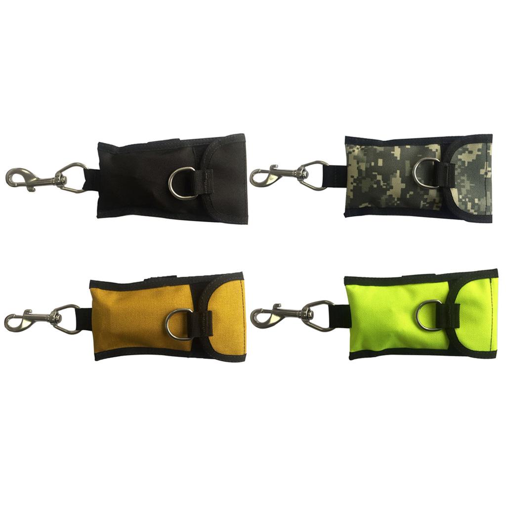 Scuba Diving Single Drift Hook Webbing Clip & Storage Bag