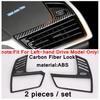 Safety Seat Belt Buckle / Pillar B / Gear Shift Box Panel Cover Trim For BMW X5 G05 X7  -  Carbon Fiber Look Interior