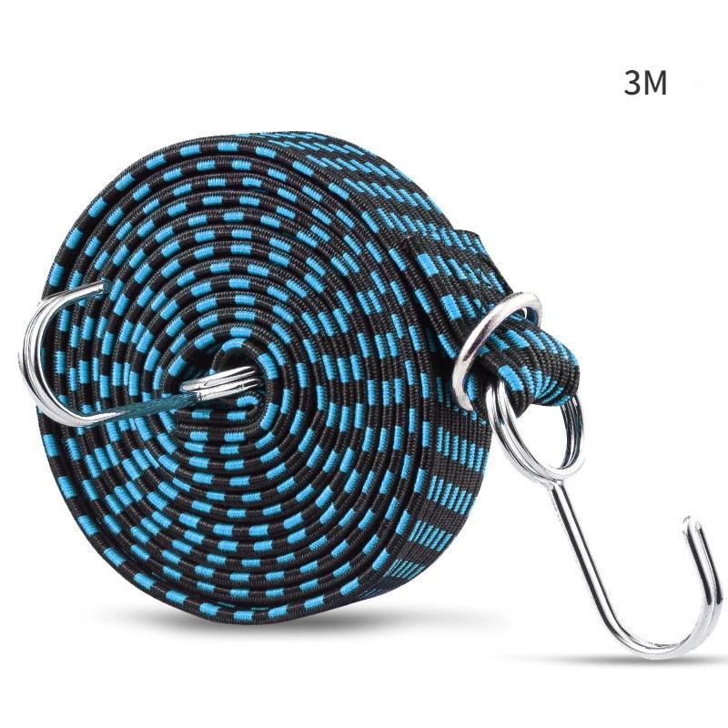 Elastic Rubber Luggage Rope Electric Car Strap Motorcycle Elastic Rope Pulling Cargo Strap Riding Accessories Luggage Strap
