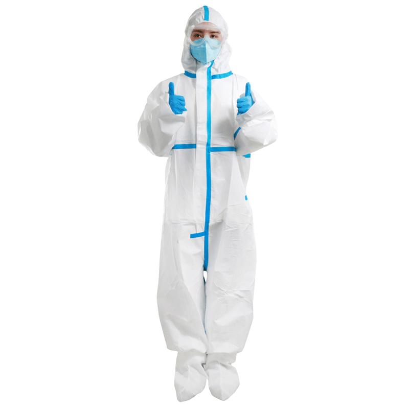 Disposable Full-Body Protective Isolation Suit 180/Medium