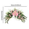 Floral Decoration Swag for Door Lintel Featuring Peony Flowers for Home Use