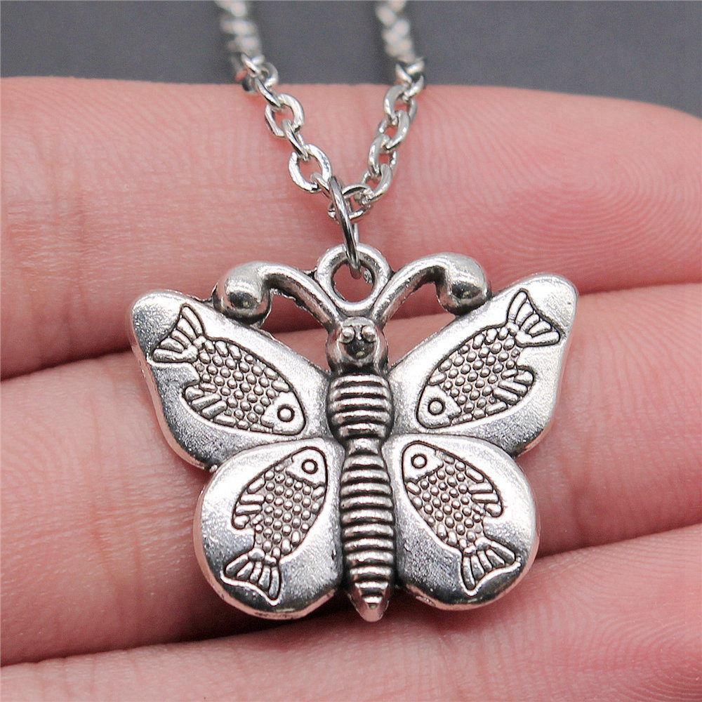 Necklace On The Neck 43cm Chain Insect Butterfly Kids' Jewelry Materials QN041