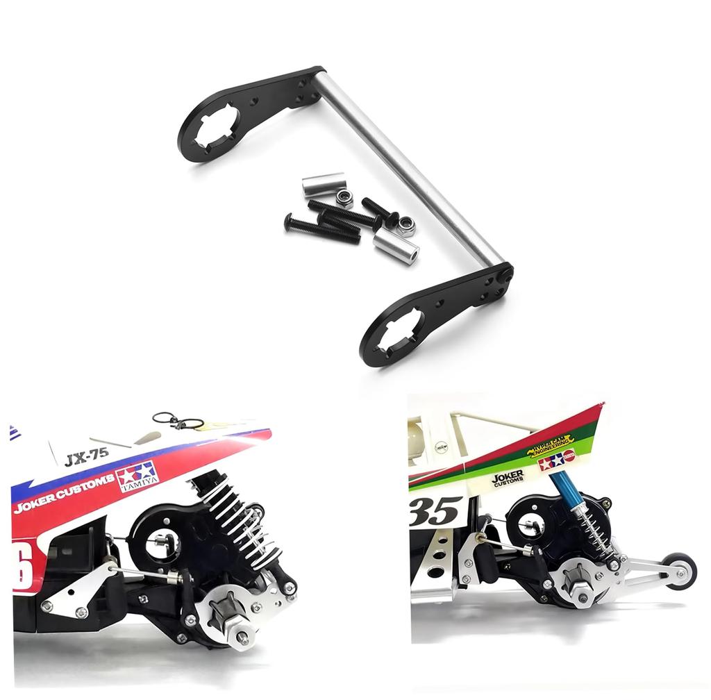 Placa de Amortecedor Traseiro SHEAWA para Chassi Tamiya CW-01, Alumínio, Suporte Reforçado, Peça de Reposição, Acessório