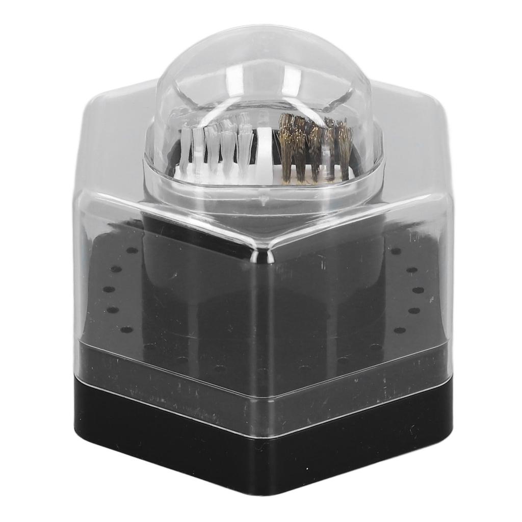24 Holes 2 in 1 Drill Bits Stand Display Storage Box Nail Drill Bits Cleaning Brush Case Multifunctional Nail Drill Bits Case for Manicure