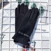Women Winter Keep Warm Touch Screen Shiny Bright Silk Gloves Fashion Personality Elegant Luxury Style Drive Cycling